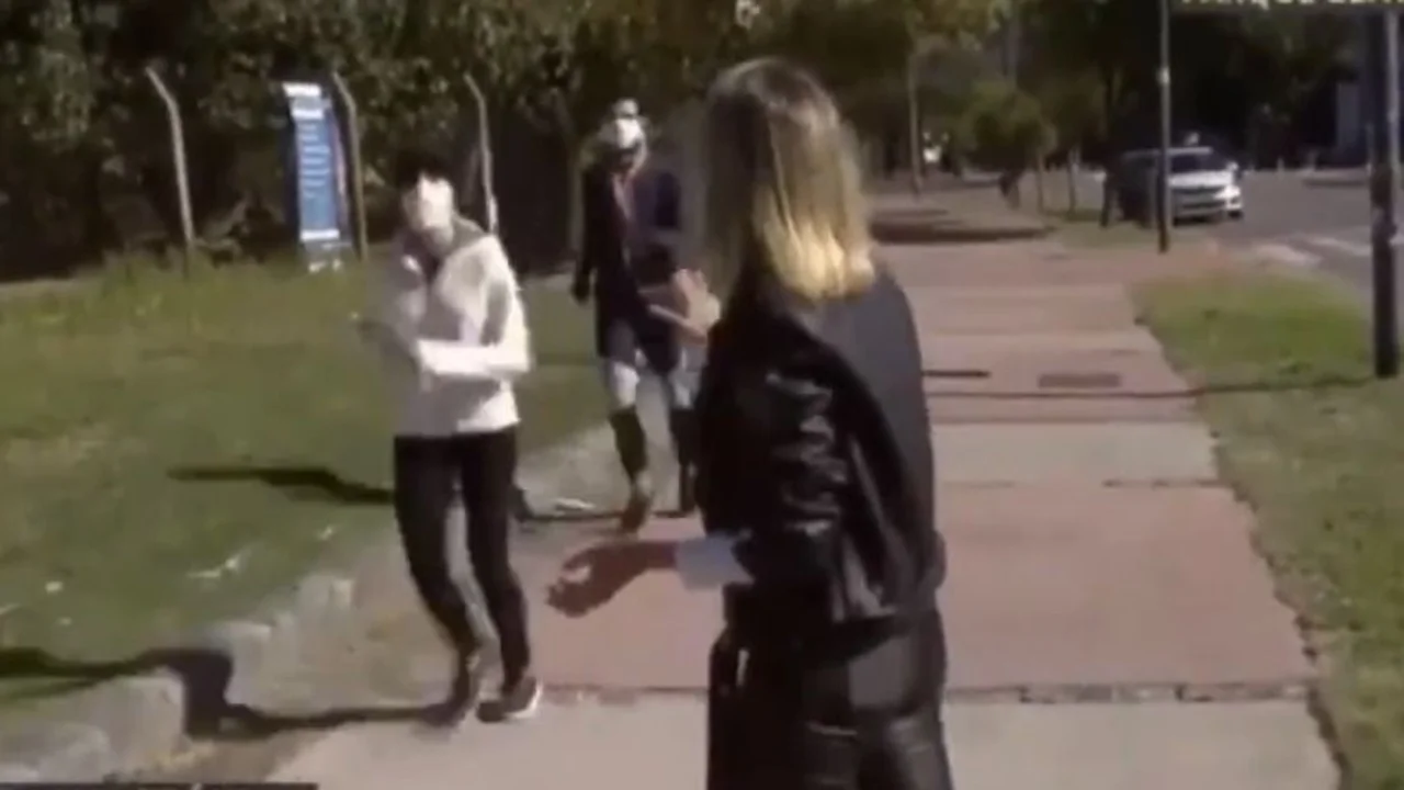 Rompieron la cuarentena para correr y escaparon de la movilera de TN