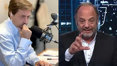 El primer pase entre Baby Etchecopar y Eduardo Feinmann: "Tu producción es una mierda" El primer pase entre Baby Etchecopar y Eduardo Feinmann: "Tu producción es una mierda"