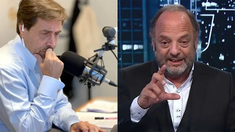 El primer pase entre Baby Etchecopar y Eduardo Feinmann: "Tu producción es una mierda"