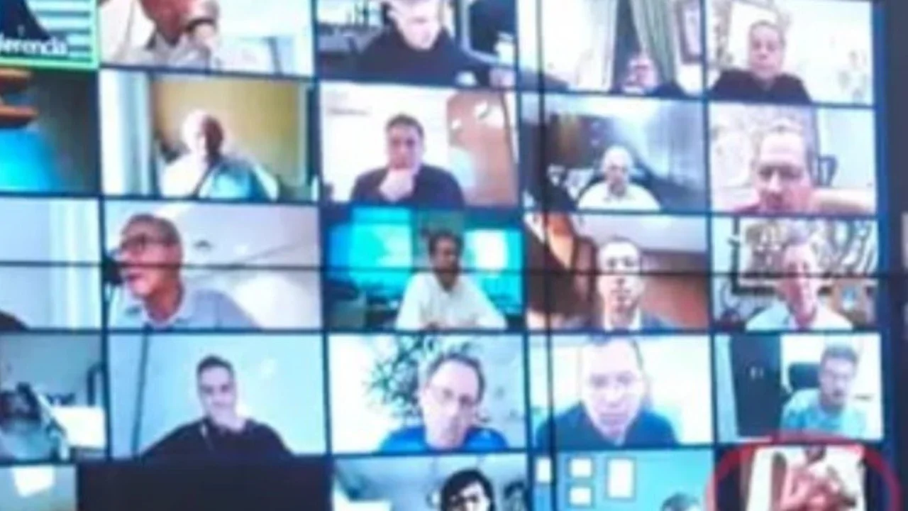Un empresario se desnudó frente a Jair Bolsonaro durante una videoconferencia