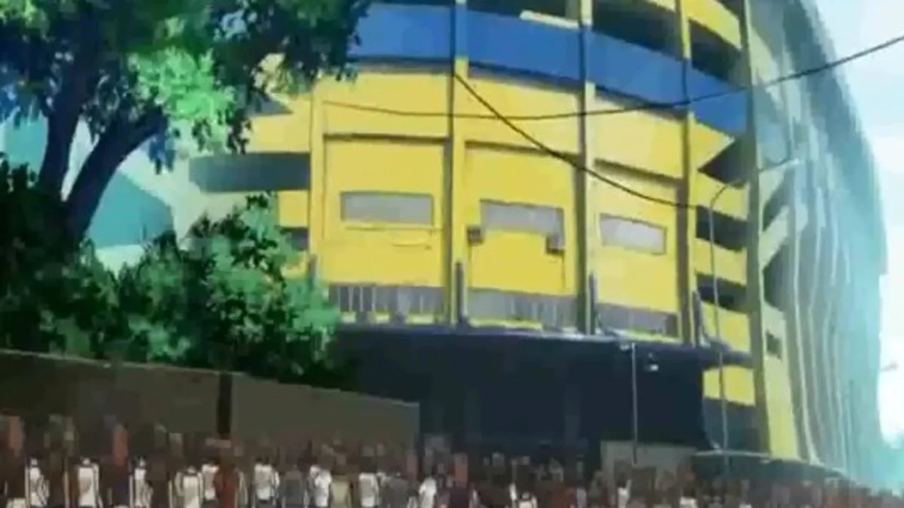 Furor en las redes sociales por la aparición de La Bombonera en una serie animé