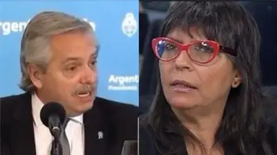 El fuerte cruce de Alberto Fernández a Silvia Mercado El fuerte cruce de Alberto Fernández a Silvia Mercado