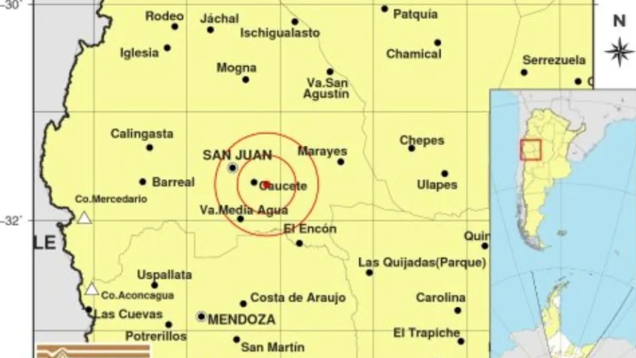Un temblor sacudió fuerte a San Juan