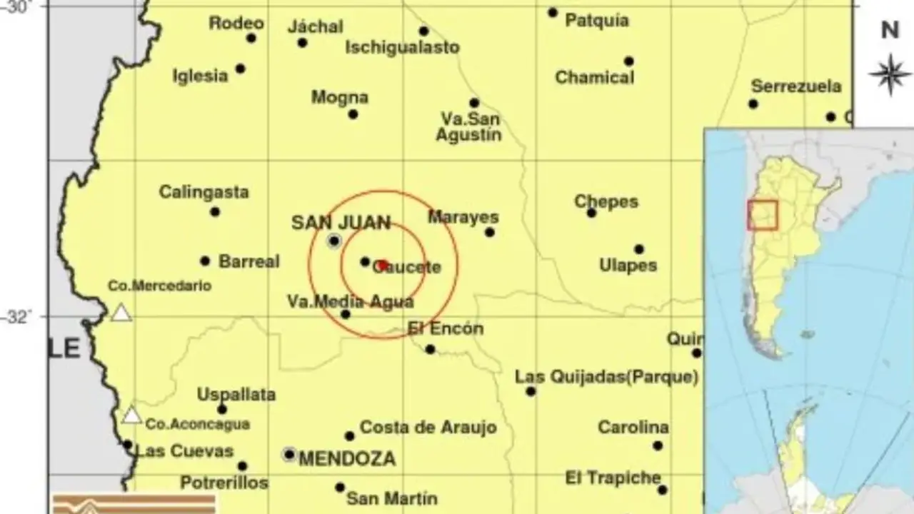 Un temblor sacudió fuerte a San Juan