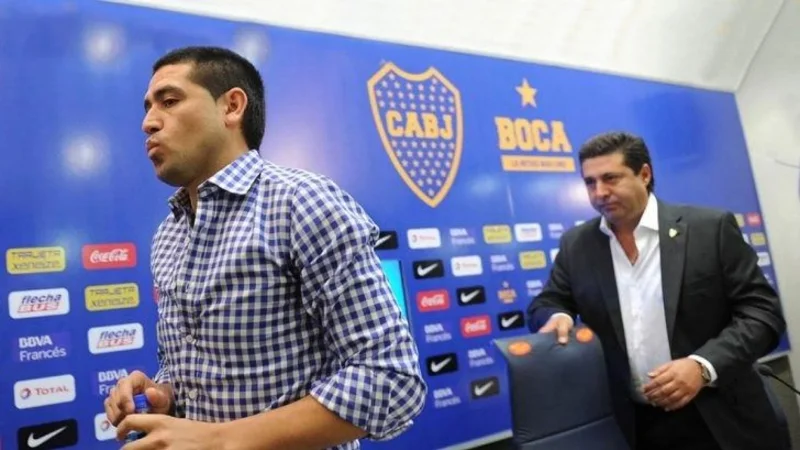 Daniel Angelici Juan Román Riquelme Boca Juniors