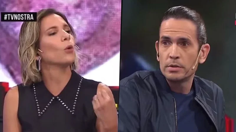 Ángela Lerena y Diego Ramos se pelean en TV Nostra, por América TV