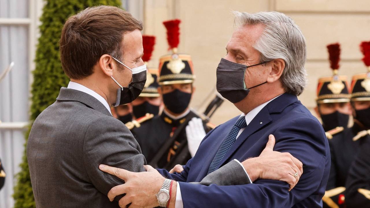 Emmanuel Macron- Alberto Fernández
