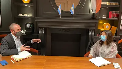Martín Guzmán se reunió con el FMI en Roma Martín Guzmán se reunió con el FMI en Roma