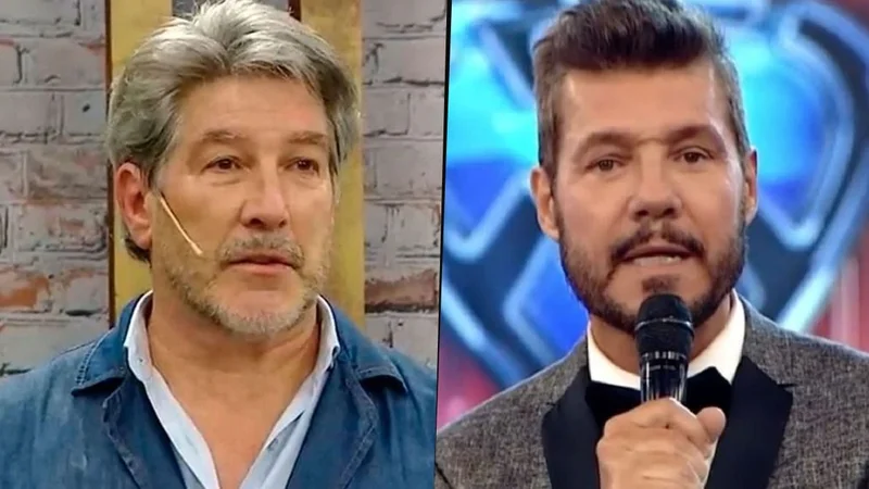 Pachu Peña y Marcelo Tinelli, en ShowMatch