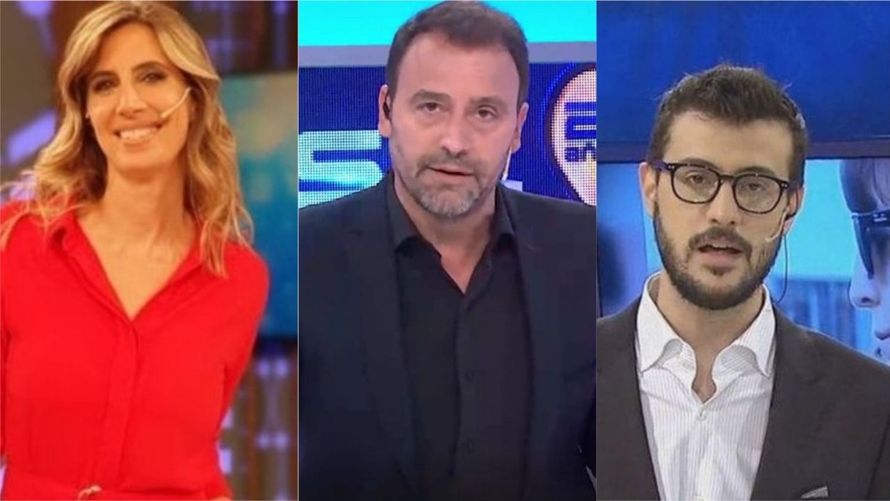 Luciana Geuna, Adrián Pallares y Diego Leuco