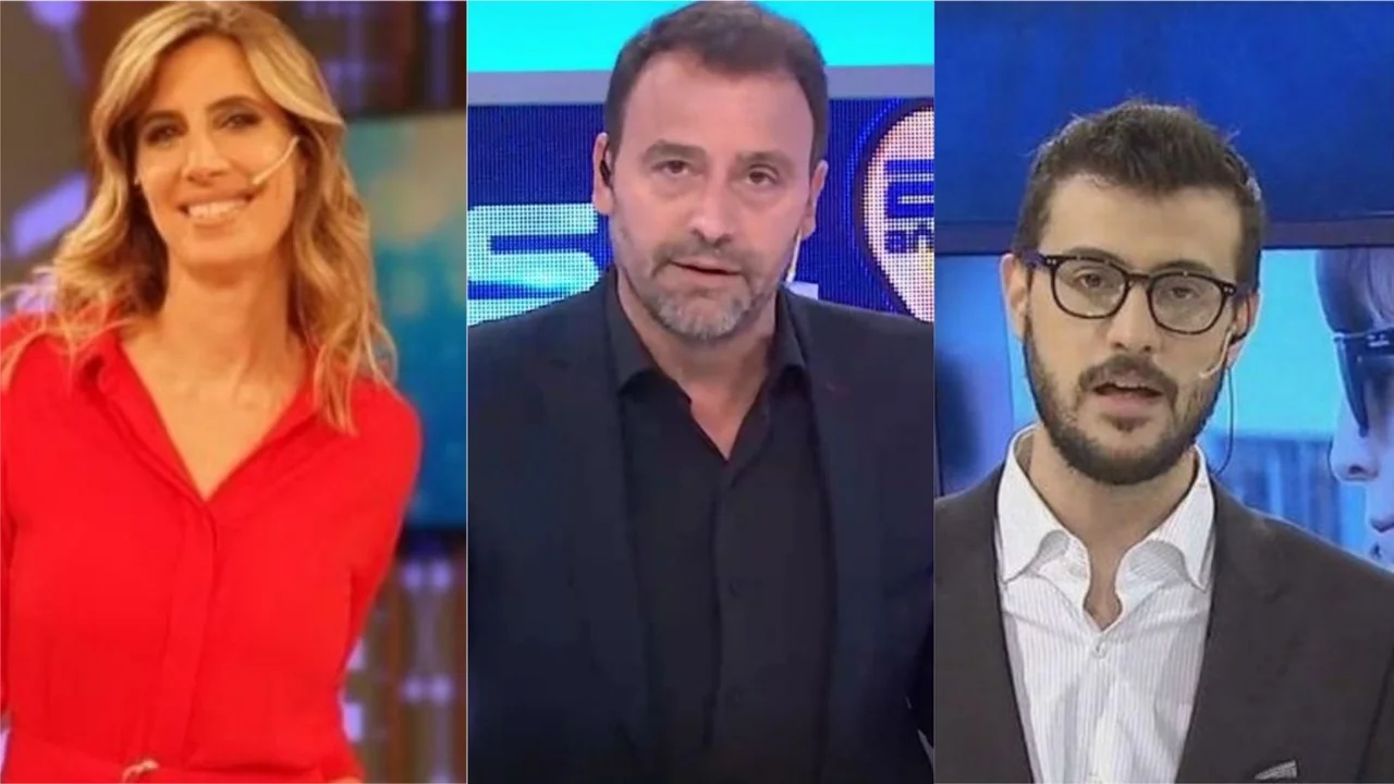 Luciana Geuna, Adrián Pallares y Diego Leuco