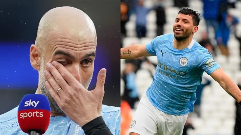 Sergio Agüero, Pep Guardiola, Manchester City
