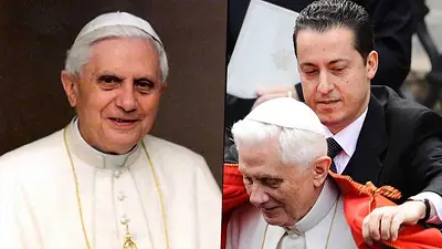 El Papa Benedicto XVI y el mayordomo Paolo Gabriele El Papa Benedicto XVI y el mayordomo Paolo Gabriele