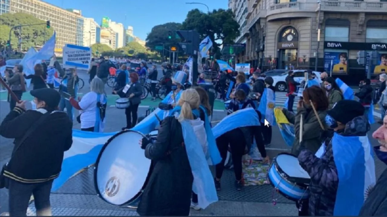 Coronavirus: escasa convocatoria en las marchas anticuarentena