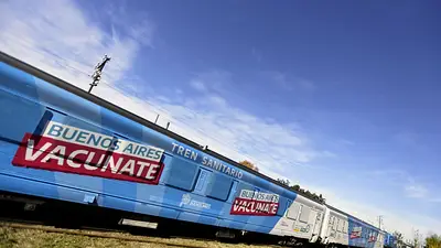 El tren sanitario se suma a vacunación contra el Covid en Mar del Plata El tren sanitario se suma a vacunación contra el Covid en Mar del Plata