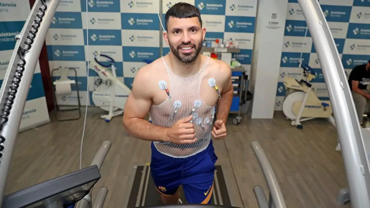 Sergio Aguero, presentación como jugador de Barcelona