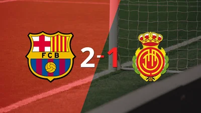 Barcelona logró una victoria de local por 2 a 1 frente a Mallorca Barcelona logró una victoria de local por 2 a 1 frente a Mallorca