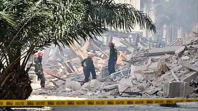 Llegan a 46 los fallecidos por la explosión de un hotel en Cuba Llegan a 46 los fallecidos por la explosión de un hotel en Cuba