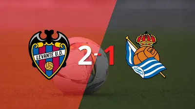 Levante consiguió una victoria en casa por 2 a 1 ante Real Sociedad Levante consiguió una victoria en casa por 2 a 1 ante Real Sociedad