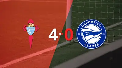 Celta golea 4-0 a Alavés y Iago Aspas firma doblete Celta golea 4-0 a Alavés y Iago Aspas firma doblete