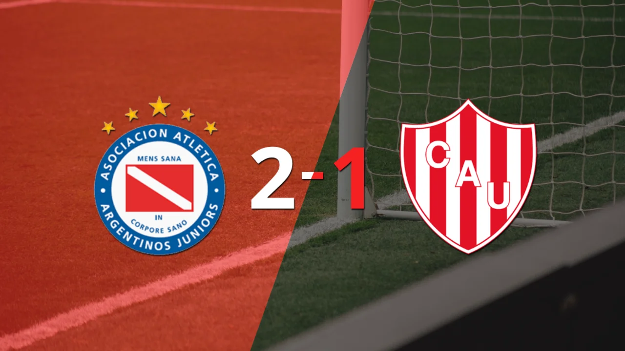 Argentinos Juniors logró una victoria de local por 2 a 1 frente a Unión