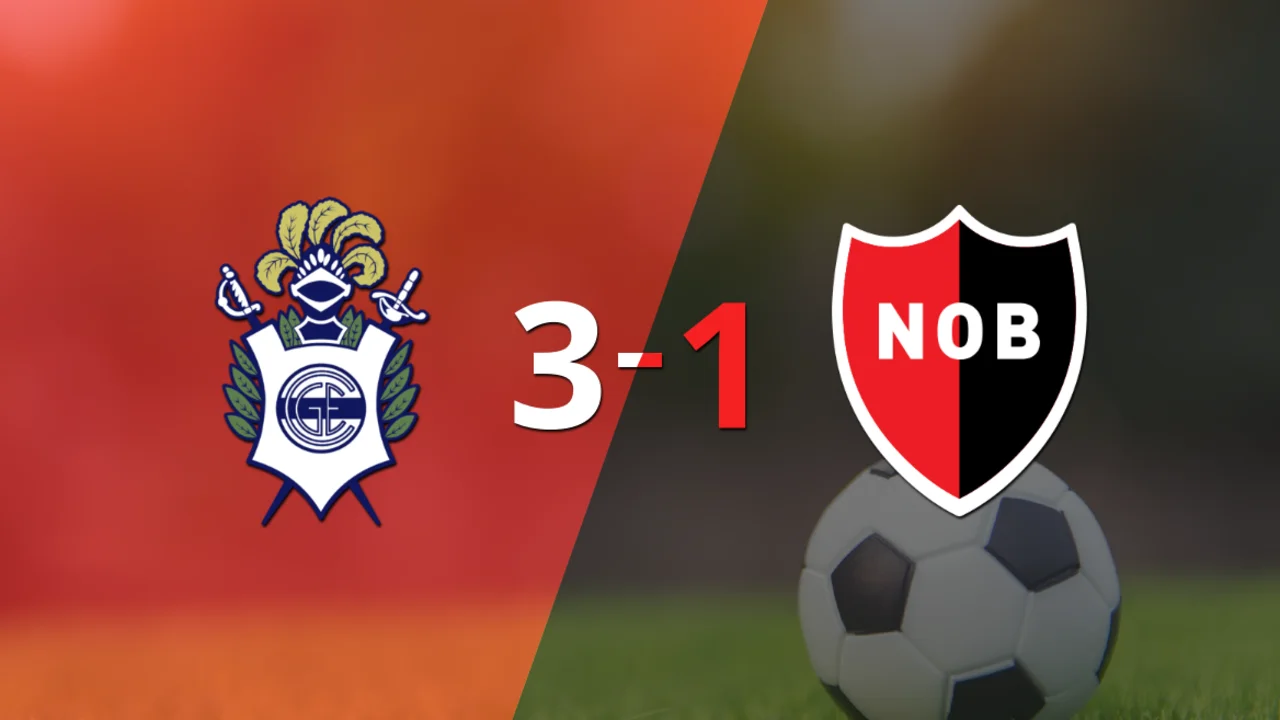 Doblete de Ramón Sosa guió el triunfo de Gimnasia sobre Newell`s