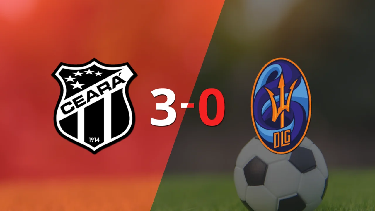 Goleada de Ceará 3 a 0 sobre Dep. La Guaira