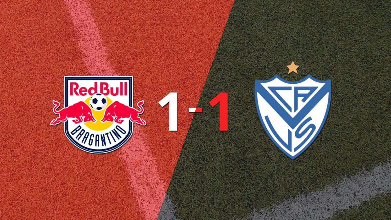 RB Bragantino y Vélez empataron 1 a 1