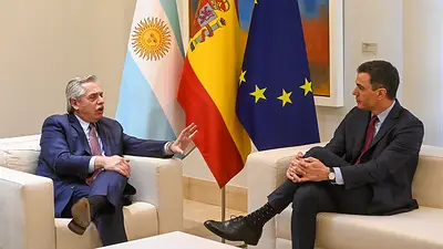 Alberto Fernández- Pedro Sánchez Alberto Fernández- Pedro Sánchez
