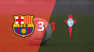 Doblete de Pierre Aubameyang en el triunfo 3-1 de Barcelona frente a Celta Doblete de Pierre Aubameyang en el triunfo 3-1 de Barcelona frente a Celta