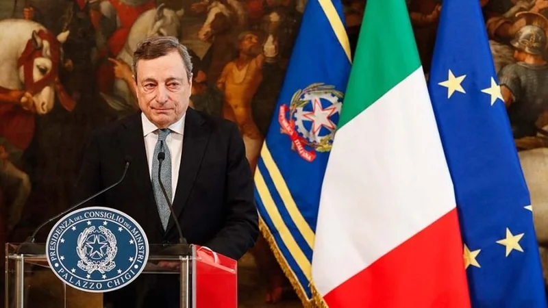 Draghi renunció como el primer ministro de Italia, pero el presidente no la acepta
