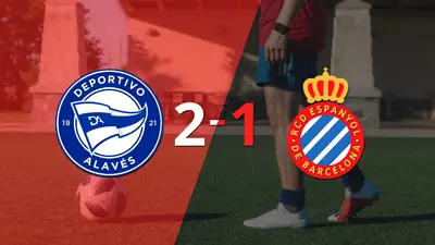 Alavés le ganó a Espanyol en su casa por 2-1 Alavés le ganó a Espanyol en su casa por 2-1