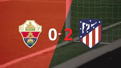 Atlético de Madrid, de visitante, derrotó 2-0 a Elche Atlético de Madrid, de visitante, derrotó 2-0 a Elche