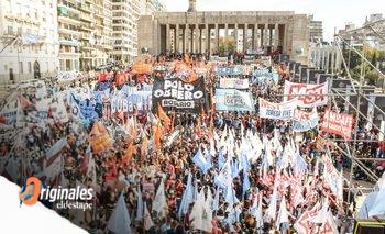 La Marcha Federal piquetera llega con más de 100 mil personas a Plaza de Mayo | Contra el hambre y la pobreza 