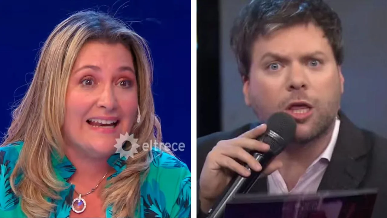 Guido Kaczka, sorprendido con una participante de Los 8 Escalones