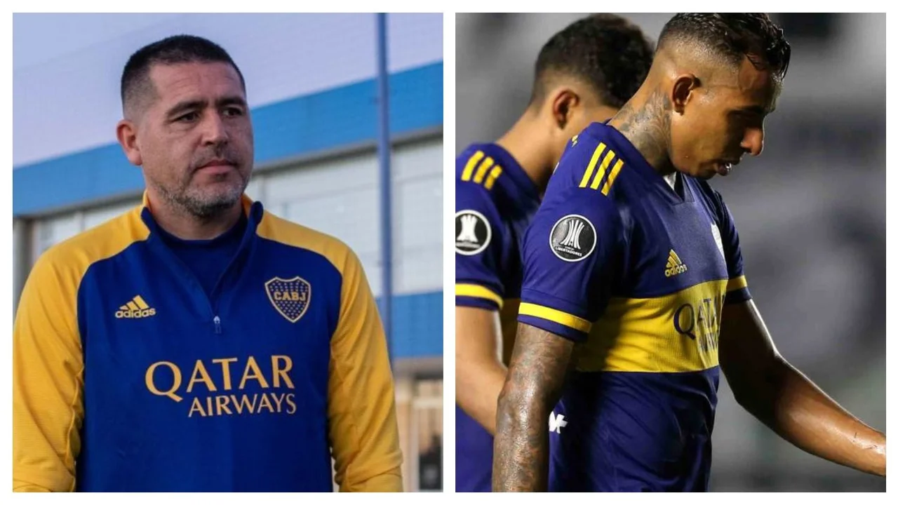 Sebastián Villa Juan Román Riquelme Boca Juniors