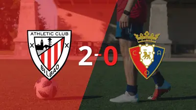 Con dos goles, Athletic Bilbao se impuso a Osasuna en la Catedral Con dos goles, Athletic Bilbao se impuso a Osasuna en la Catedral