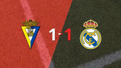 Cádiz y Real Madrid empataron 1 a 1 Cádiz y Real Madrid empataron 1 a 1