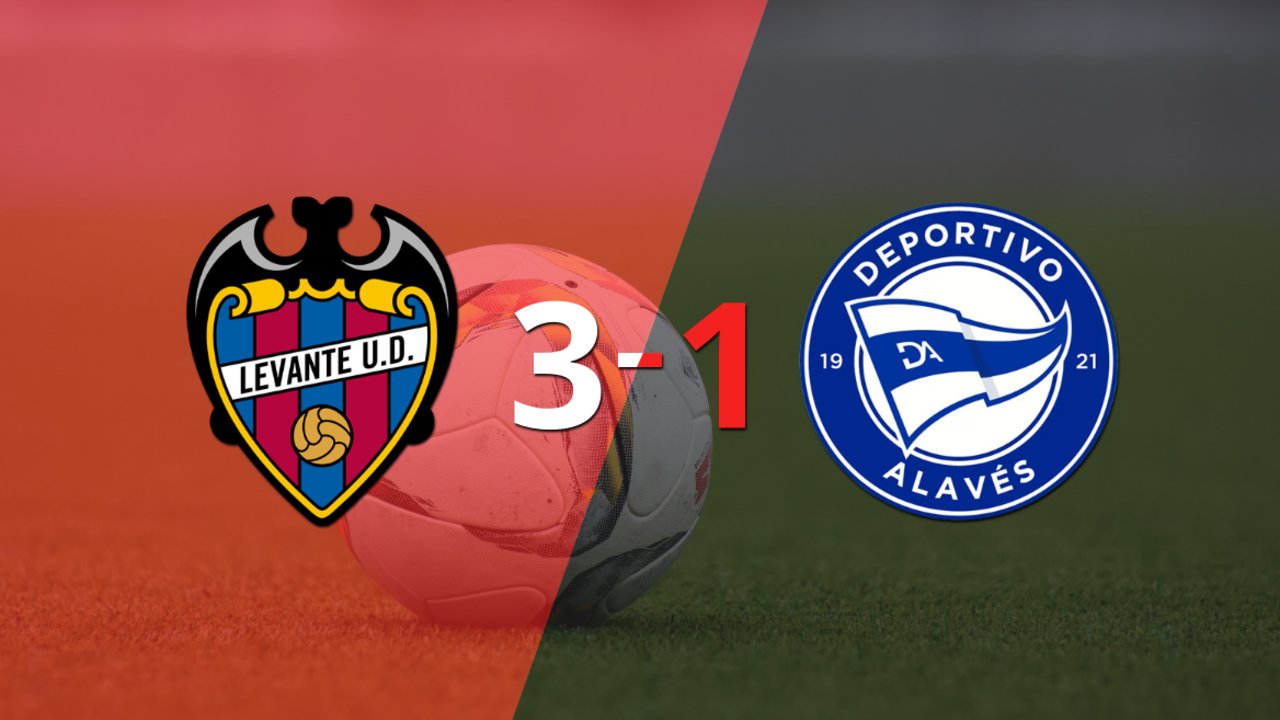 Levante fue más y venció por 3 a 1 a Alavés