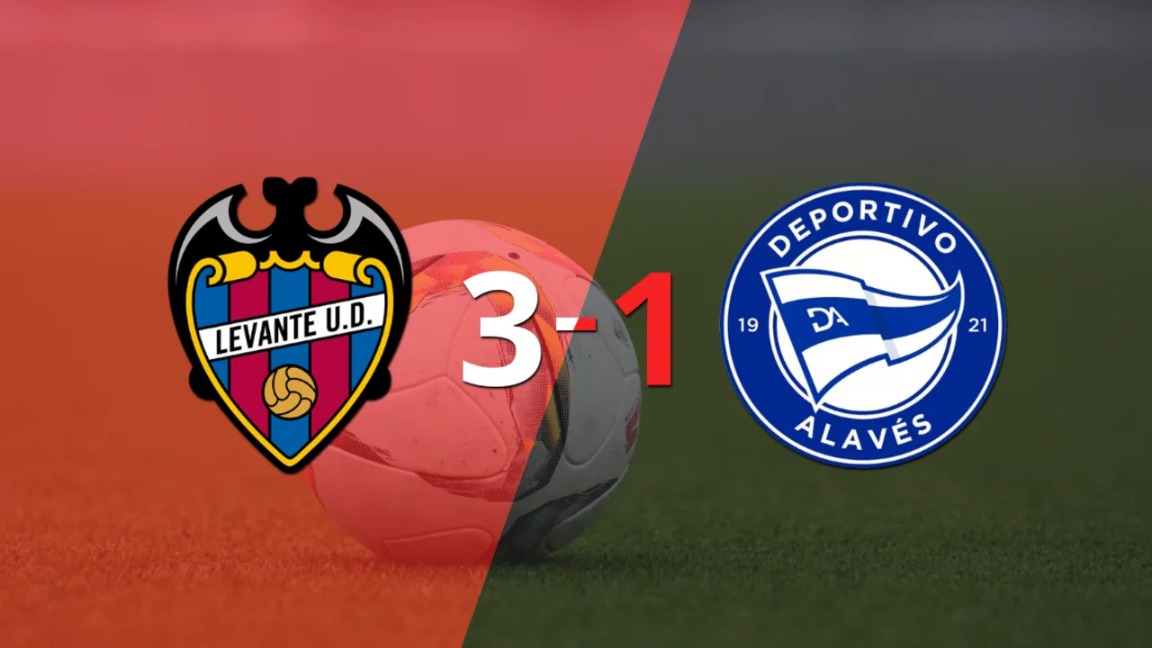 Levante fue más y venció por 3 a 1 a Alavés