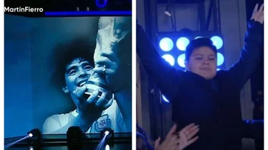 El homenaje a Maradona y el video viral de Dieguito Fernando