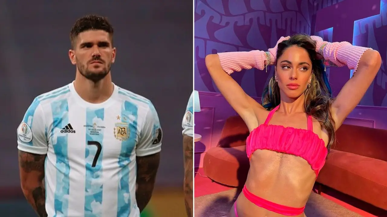 Tini Stoessel y Rodrigo De Paul.