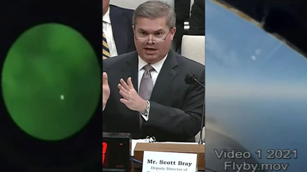 Estados Unidos desclasificó y publicó videos de OVNIS y los exhibió en el Capitolio