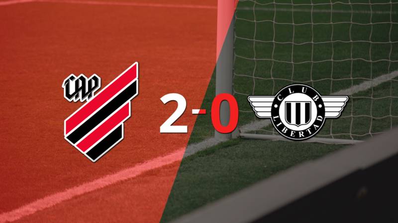 En su casa, Athletico Paranaense le ganó a Libertad por 2-0