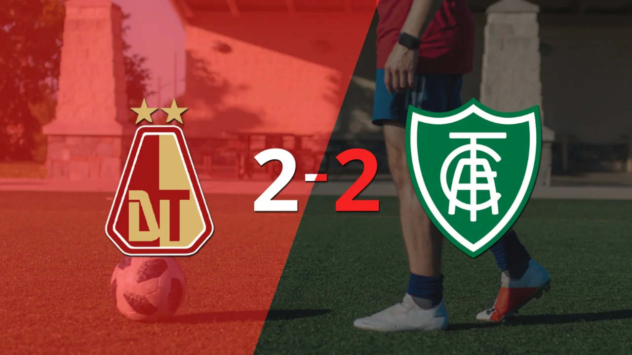 Tolima y América-MG sellaron un empate a dos