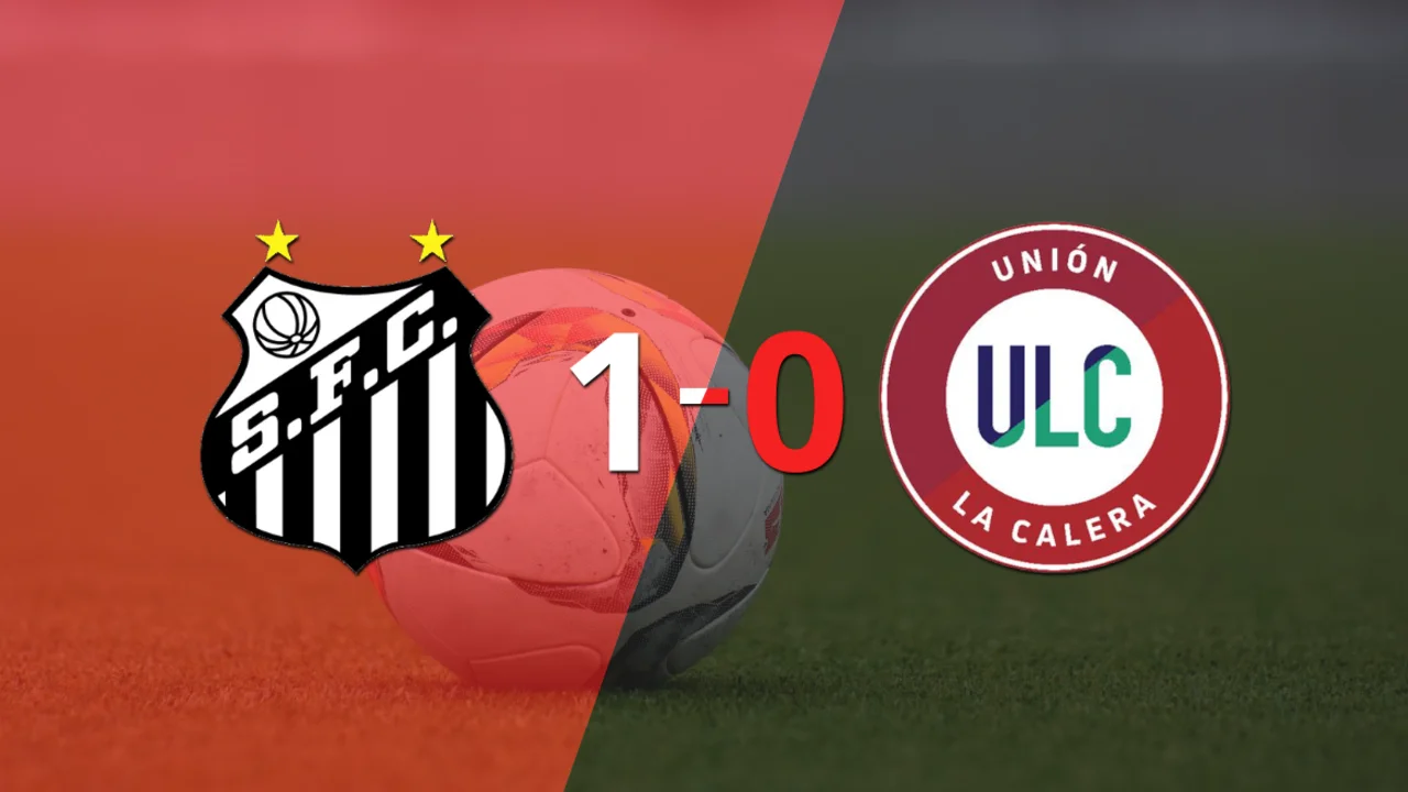 Con lo justo, Santos venció a U. La Calera 1 a 0 en el Vila Belmiro