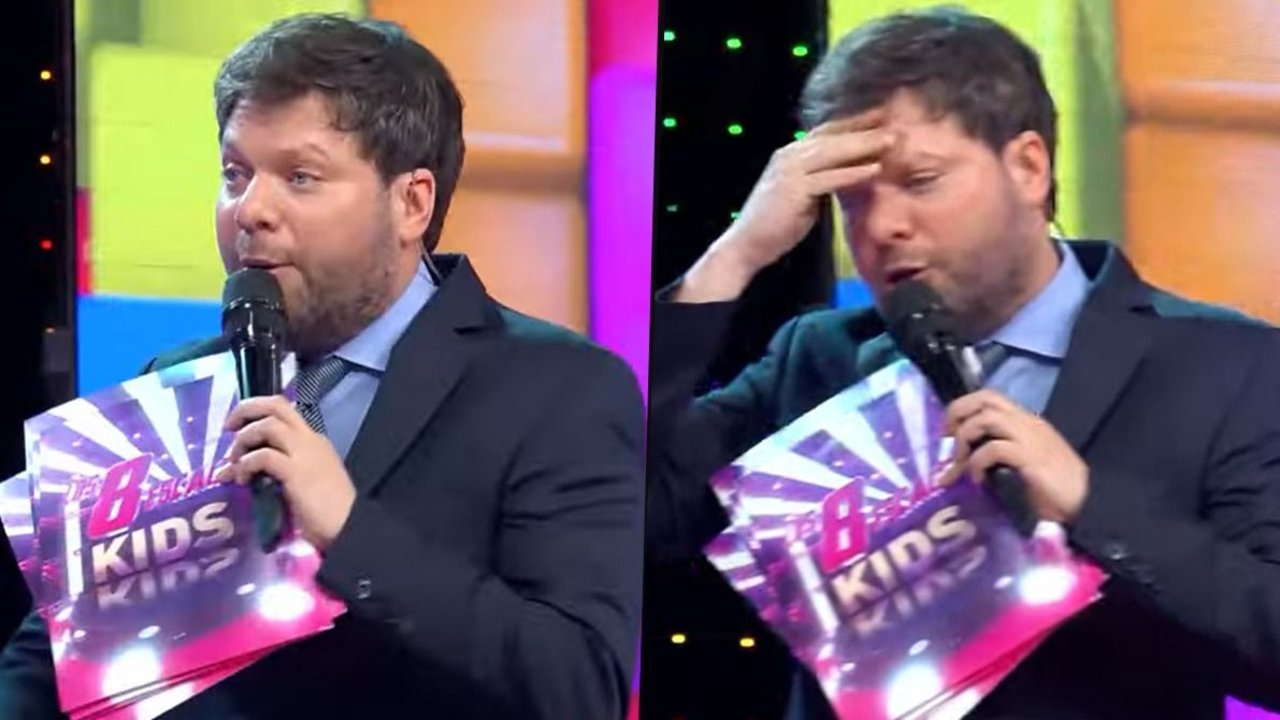 Guido Kaczka, triste en Los 8 Escalones del Millón