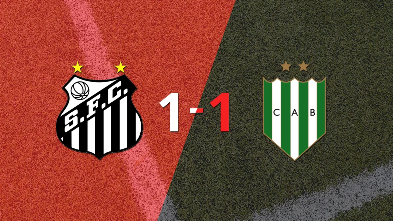 Santos y Banfield empataron 1 a 1