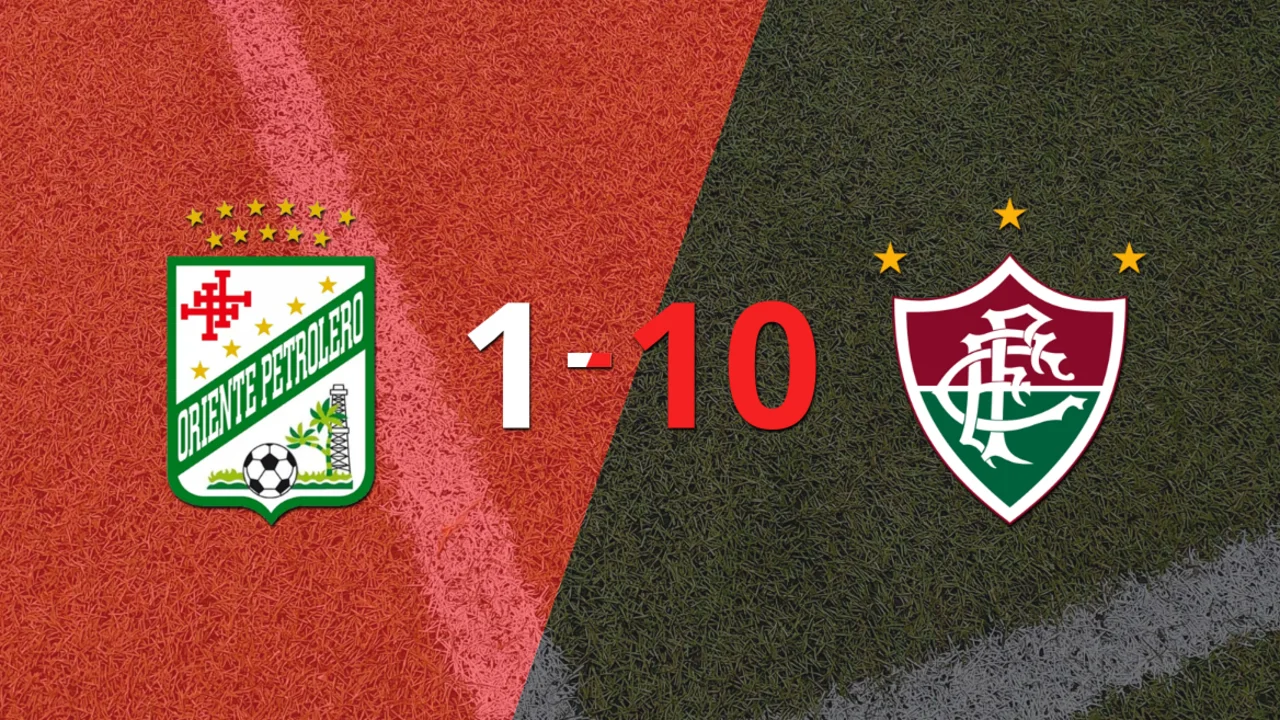 Fluminense aplastó a Oriente Petrolero con hat-trick de Matheus Martins
