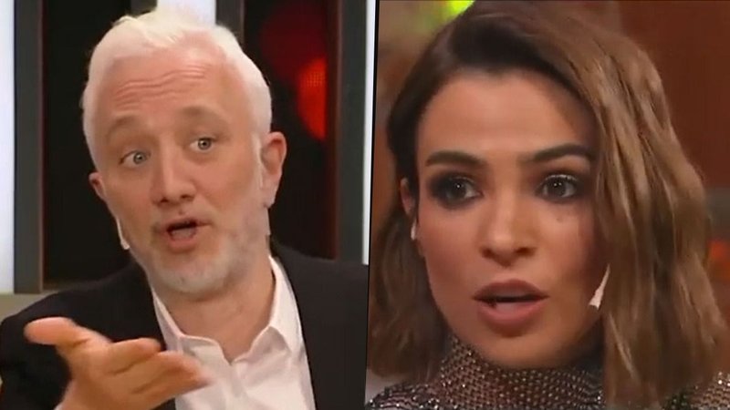 Andy Kusnetzoff, sorprendido ante un comentario de Agustina Cherri